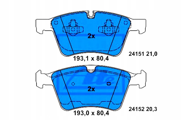 фото №1, Ate тормозные колодки тормозные mercedes gl x164 3.0d-5.5