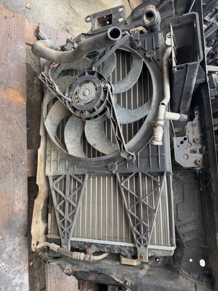 фото №8, Skoda fabia ii roomster lift 1.2 pas передний радиатор вентиляторы комплект