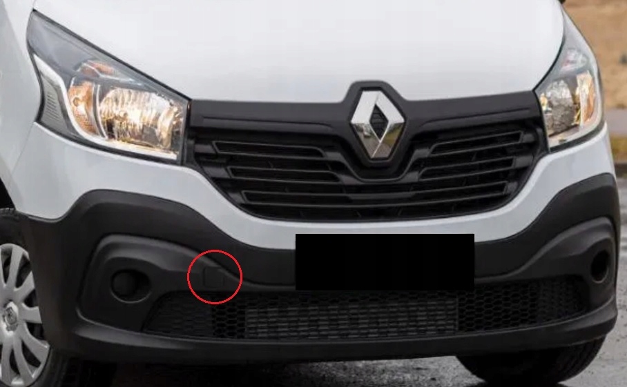 фото №9, Renault trafic iii 2014-2020 заглушка фаркоп перед оригинал