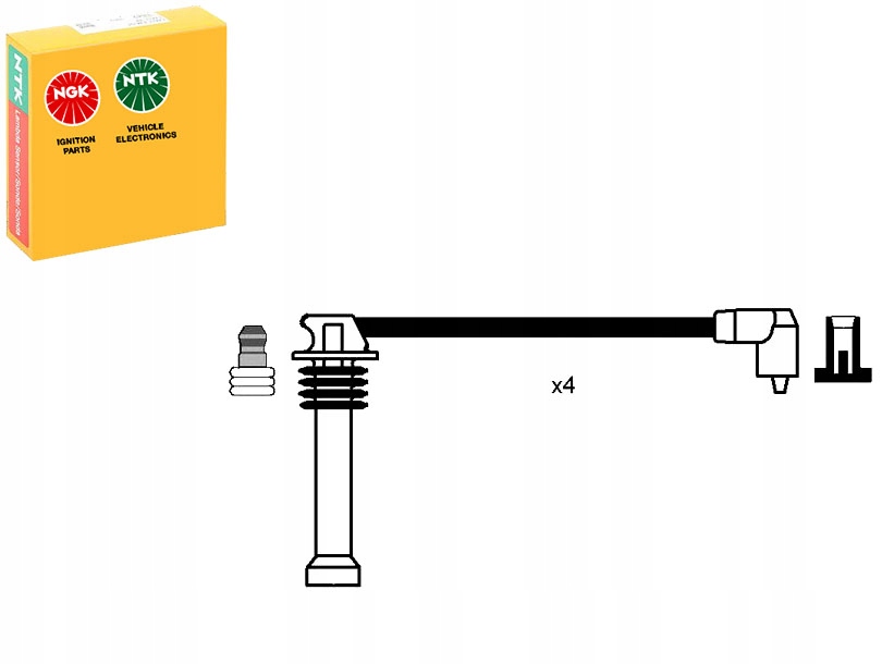 фото №13, Провода zapł ngk rc-fd808 набор трубопровод зажигания ngk 8542