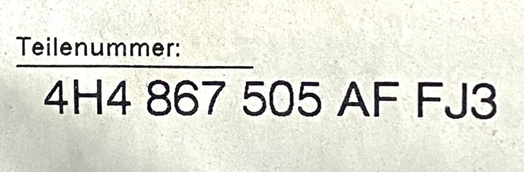 Стеля люк оббивка стеля алькантара  audi a8 d4 4h4867505af fj3 в Україні