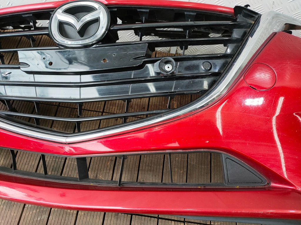 фото №10, Mazda 3 bm 13-16 бампер передній решітка радіатора омивач ґрати протитуманна фара pdc 41v