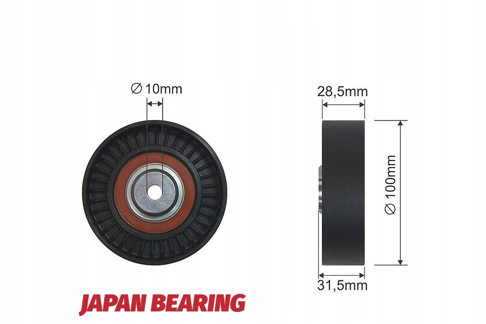 фото №1, Ролик натяжителя ремень многоручейковый alfa romeo 145, 146, 147, 155, 156, gt