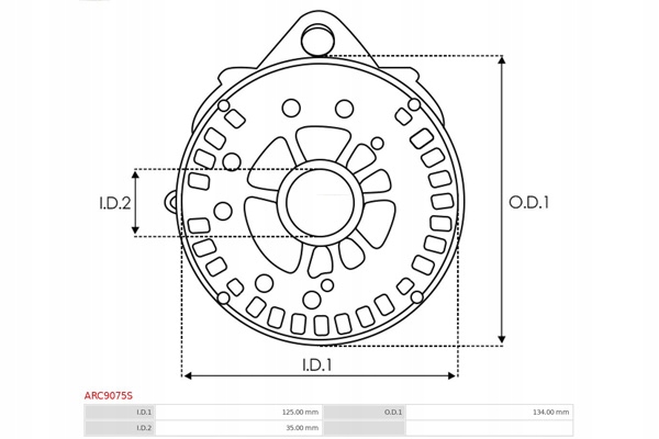 фото №4, Кронштейн, фланець привідний генератора as-pl arc9075s