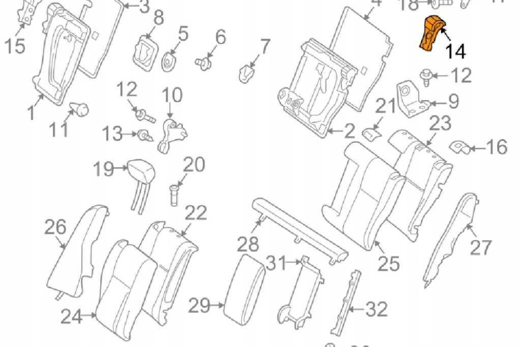 Mb glk x204 разблокировка правого заднего сиденья a2049200272 оригинальные Цена