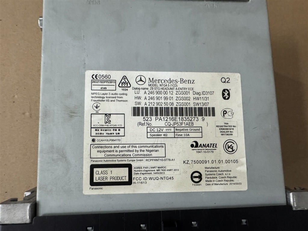 фото №6, Радио cd navi навигация подогрев сидений mercedes a-klasse w176 w 176