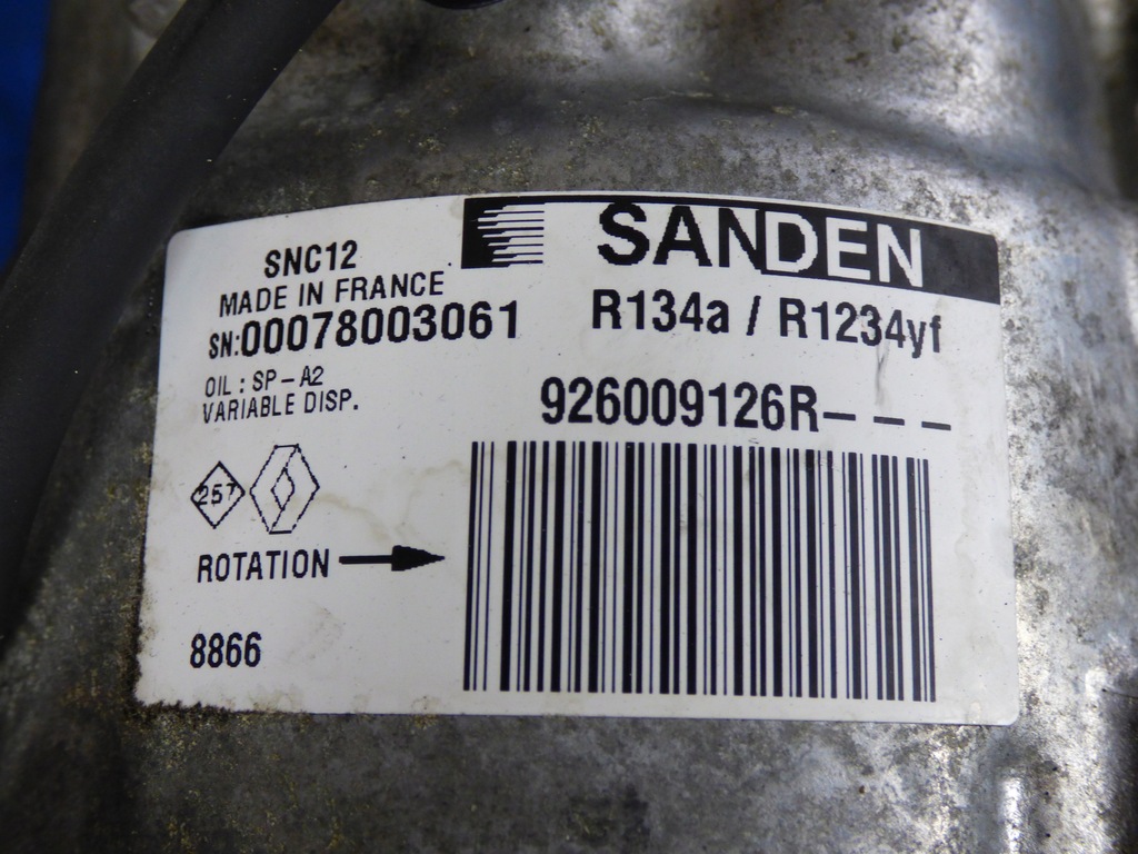 фото №5, Компрессор кондиционера 926009126r captur ii 1.5dci
