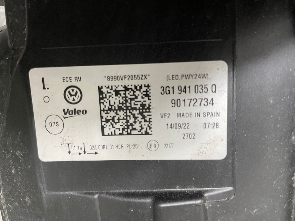 фото №9, Лампа ліва vw passat b8 lift 3g1 full led лівий