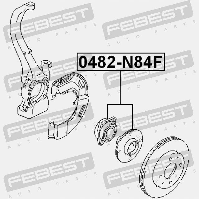 фото №14, Ступиця перед febest 0482-n84f