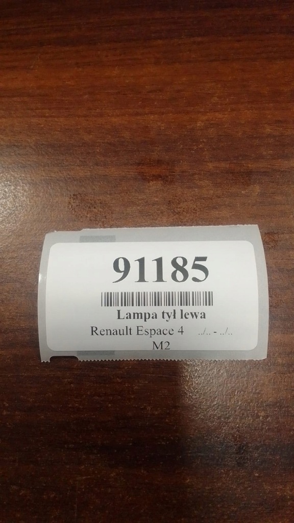 фото №10, Renault espace iv лампа левый задняя 8200027153