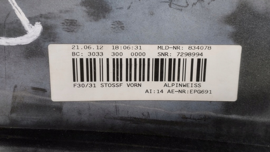 фото №14, Бампер перед передний bmw 3 f30 f31 11-15