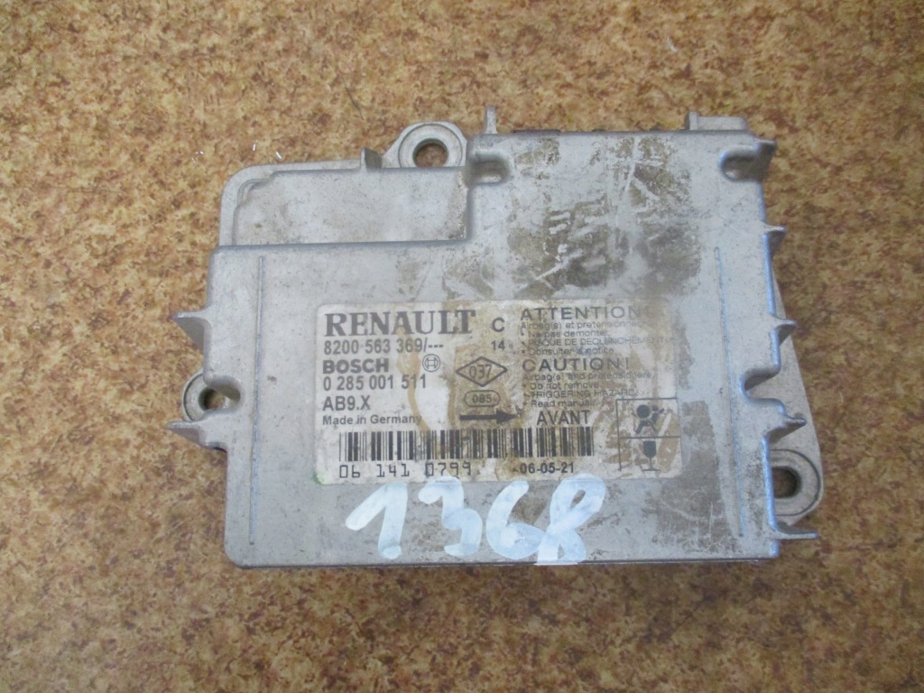 фото №4, Модуль датчик air bag clio iii modus 8200563369