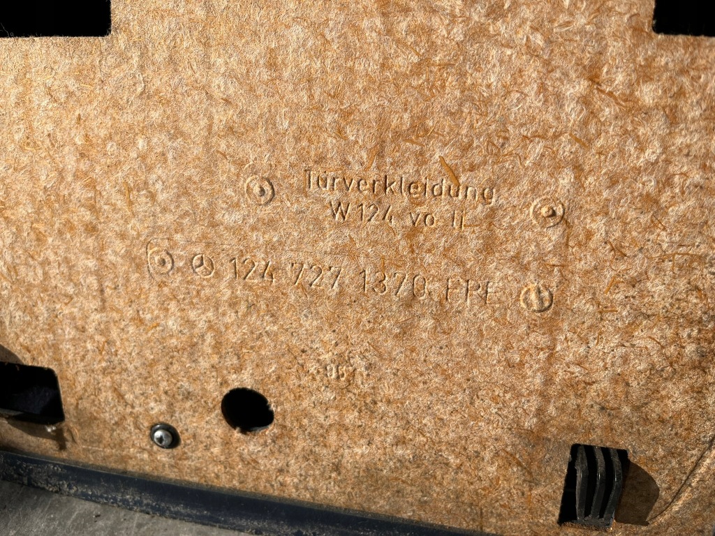 фото №9, Обшивка дверь левый перед niebieski sedan kombi mercedes w124 1247271370