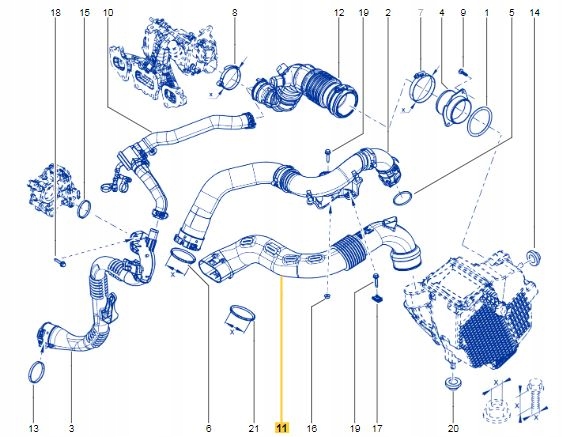 фото №7, Шланг повітря труба повітрозабірник dokker lodgy oryg
