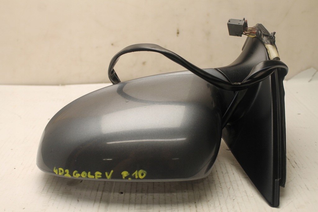 фото №6, Зеркало левая 05- vw golf v 5 kombi jetta 10 pinów ld7x - код лакокрасочного покрытия