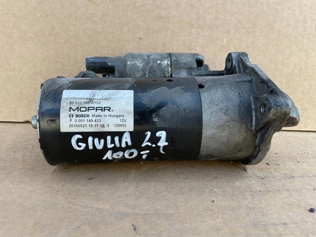 фото №2, Стартер alfa romeo оригінальний номер 0001149433