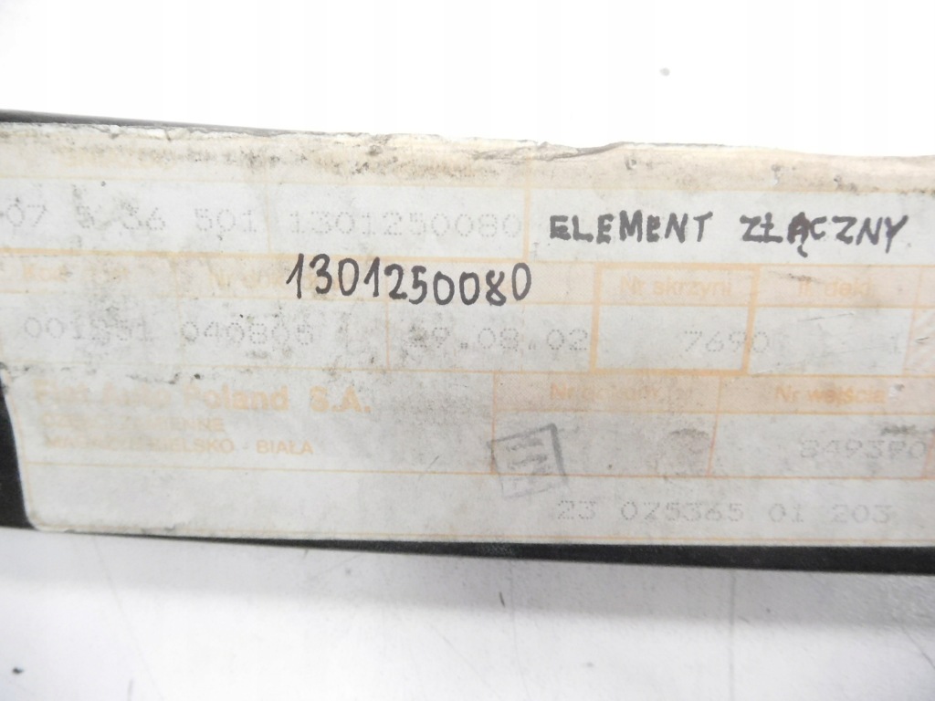 фото №8, Панель элемент łączącego левый задний крыло fiat ducato оригинальный номер 1301250080