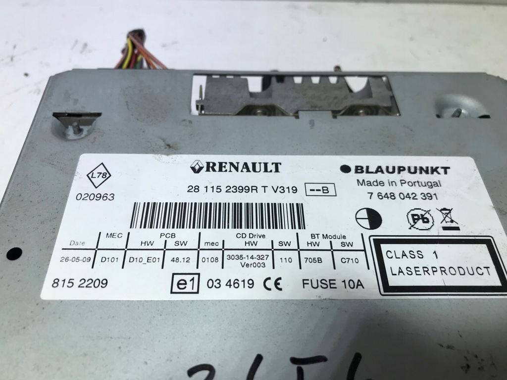 фото №4, Радіо заводський renault megane iii scenic iii 281157550r радіопрогравач