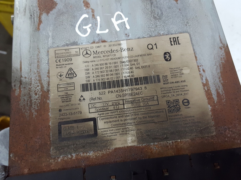 фото №3, Mercedes gla x156 13r- радио cd навигация