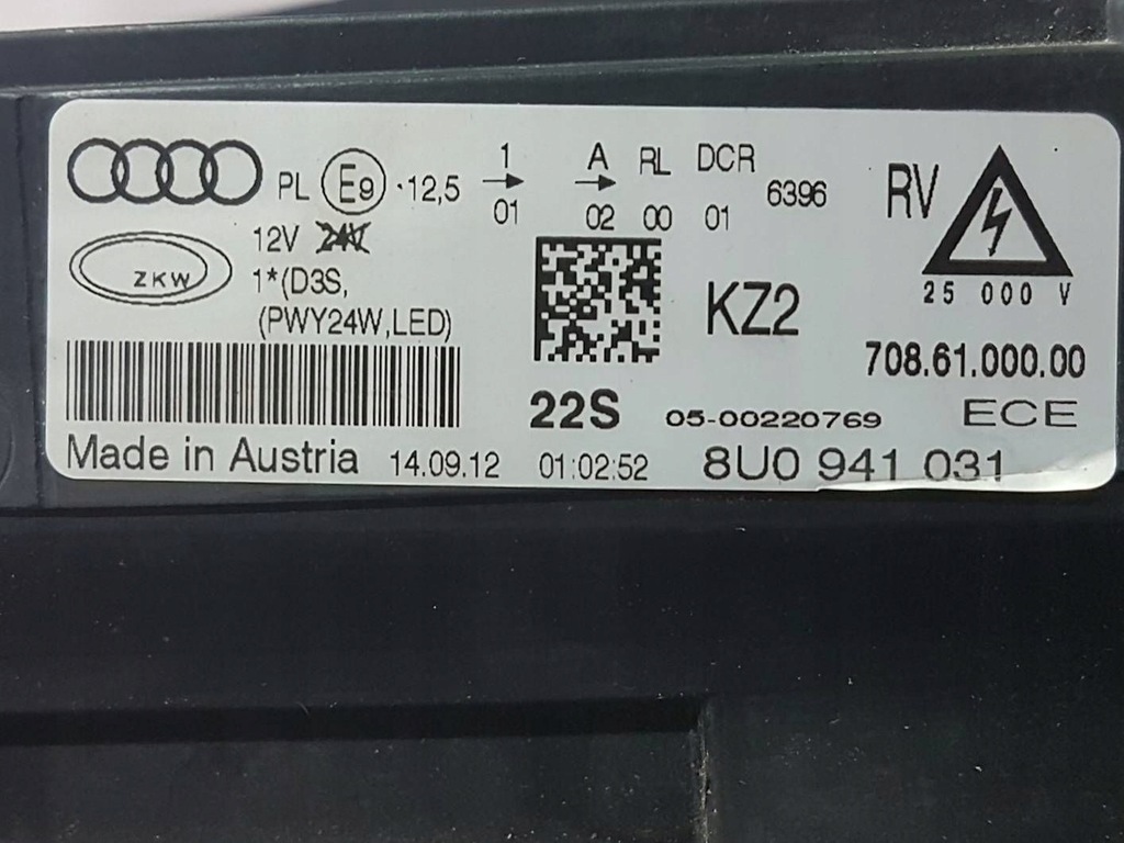 фото №9, Audi q3 8u 2012 перед сторона ліва лампа передня