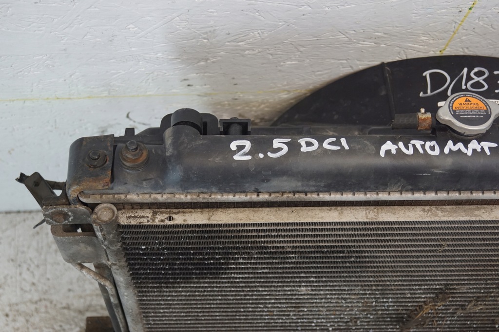 фото №5, Радиатор вентилятор nissan navara d40 2.5 dci автоматическая коробка передач