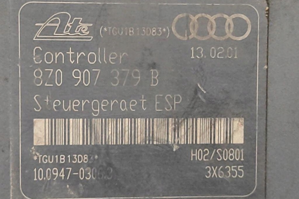 фото №8, Насос abs audi a2 8z0 8z0907379b 1.42l дизель 55kw 2001