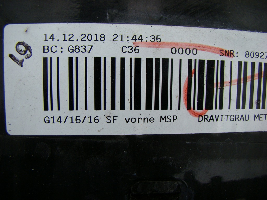 фото №15, Bmw 8 g14/15/16 m-pakiet бампер перед