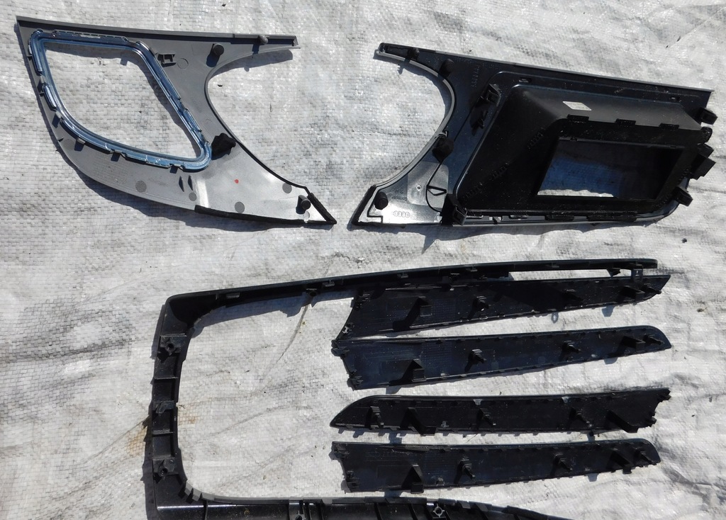 фото №9, A4 b8 декори накладки декоративні рамка спідометра navi двері тунель 8 елементів eu