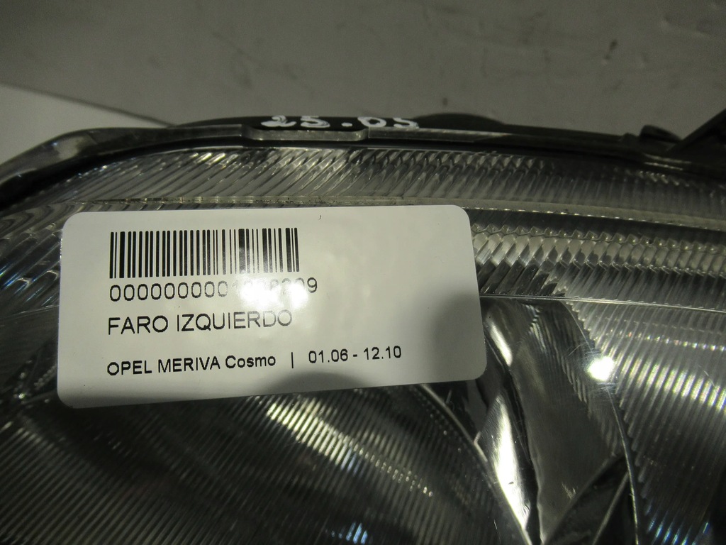 фото №9, Лампа перед левая 89308559 opel meriva a