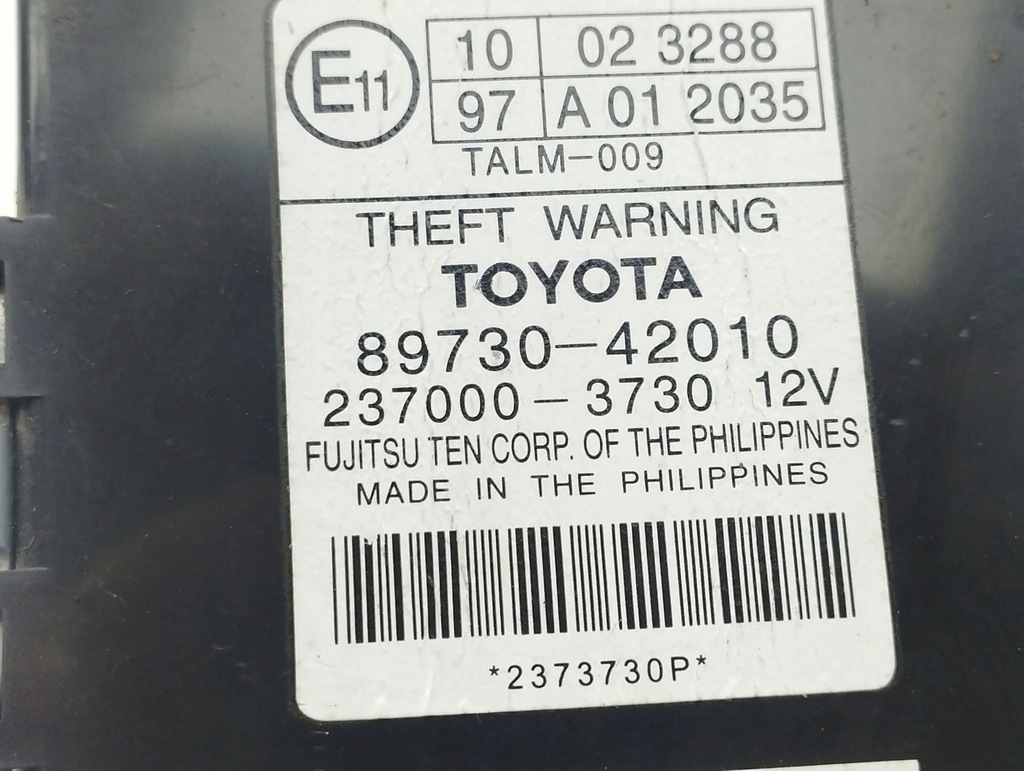 фото №6, Toyota rav 4 xa30 2008 блок керування / модуль сигналізація