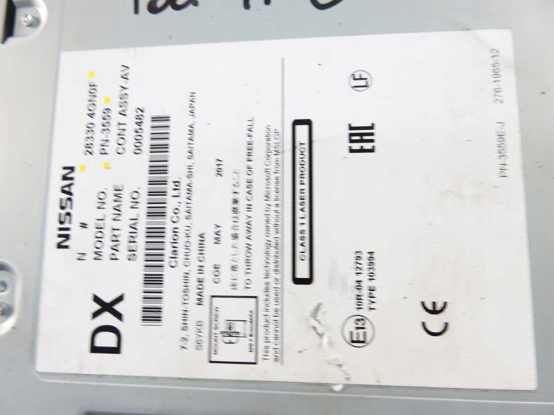 фото №6, Радио cd infiniti q30 283304gn0f