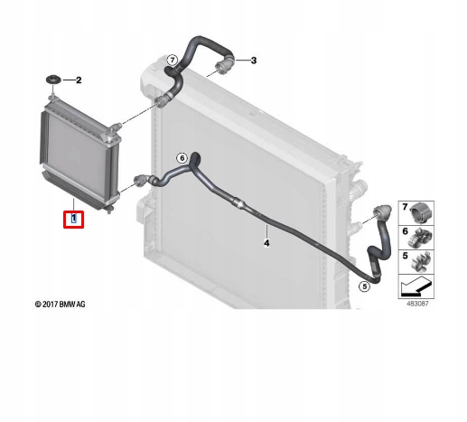 фото №10, Bmw x3 g01 m f97 auxiliary remote радиатор 17119468698