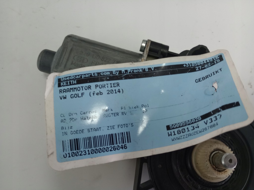 фото №7, Vw golf 2014 моторчик стекло 5q0959802b europa