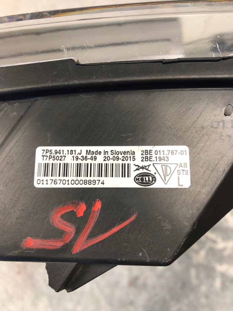 Фара поворотник led drl левый porsche cayenne 7p5941181j Оригинал