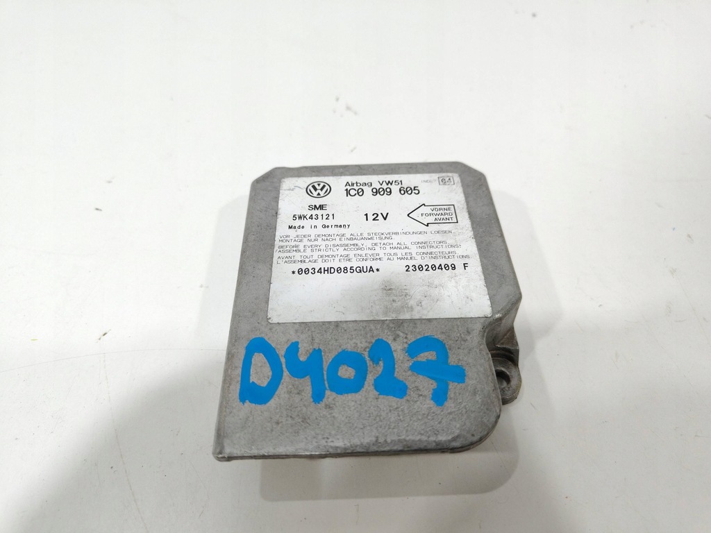 фото №1, Volkswagen golf iv модуль датчик подушка безпеки 1c0909605