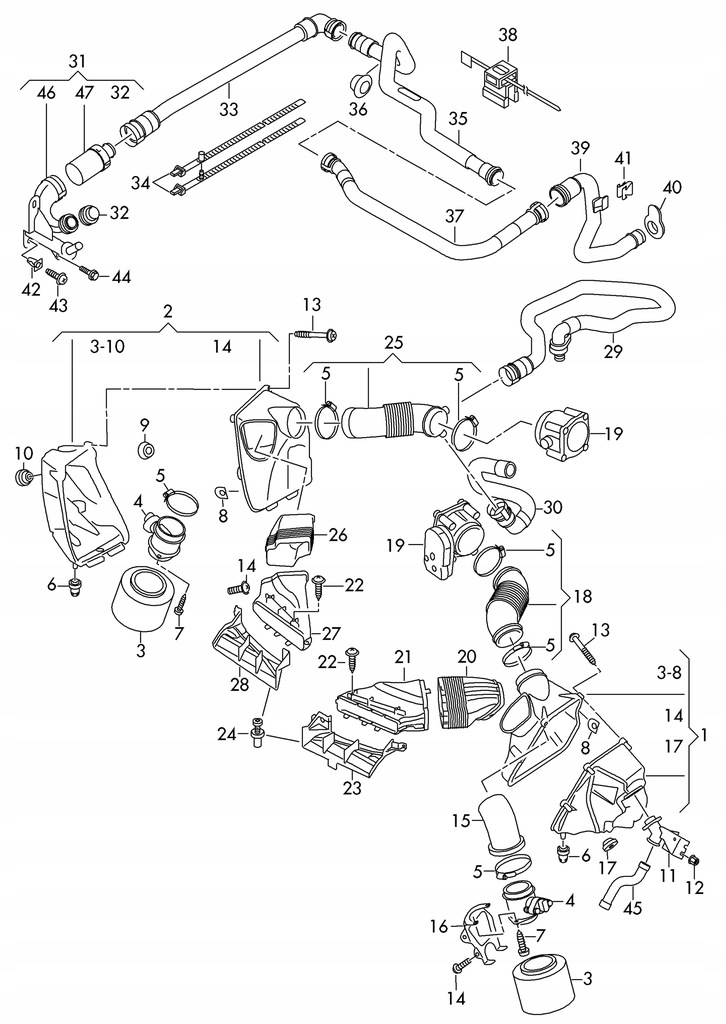 фото №8, Wąż шланг повітря фільтра audi s6 c6 4f2129910