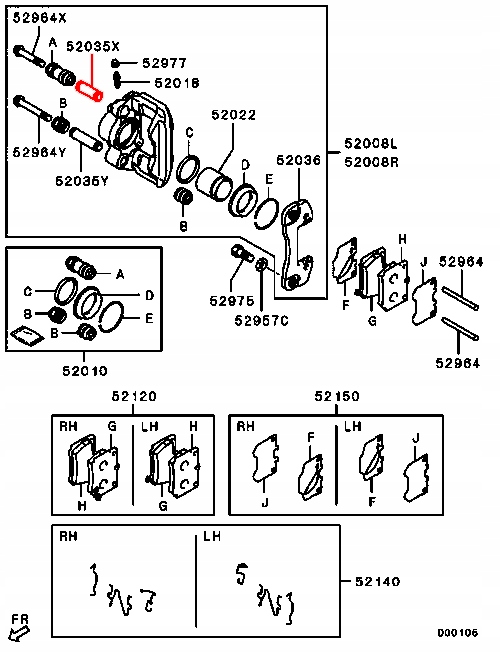 фото №2, Mitsubishi pajero sport направляющая суппорт
