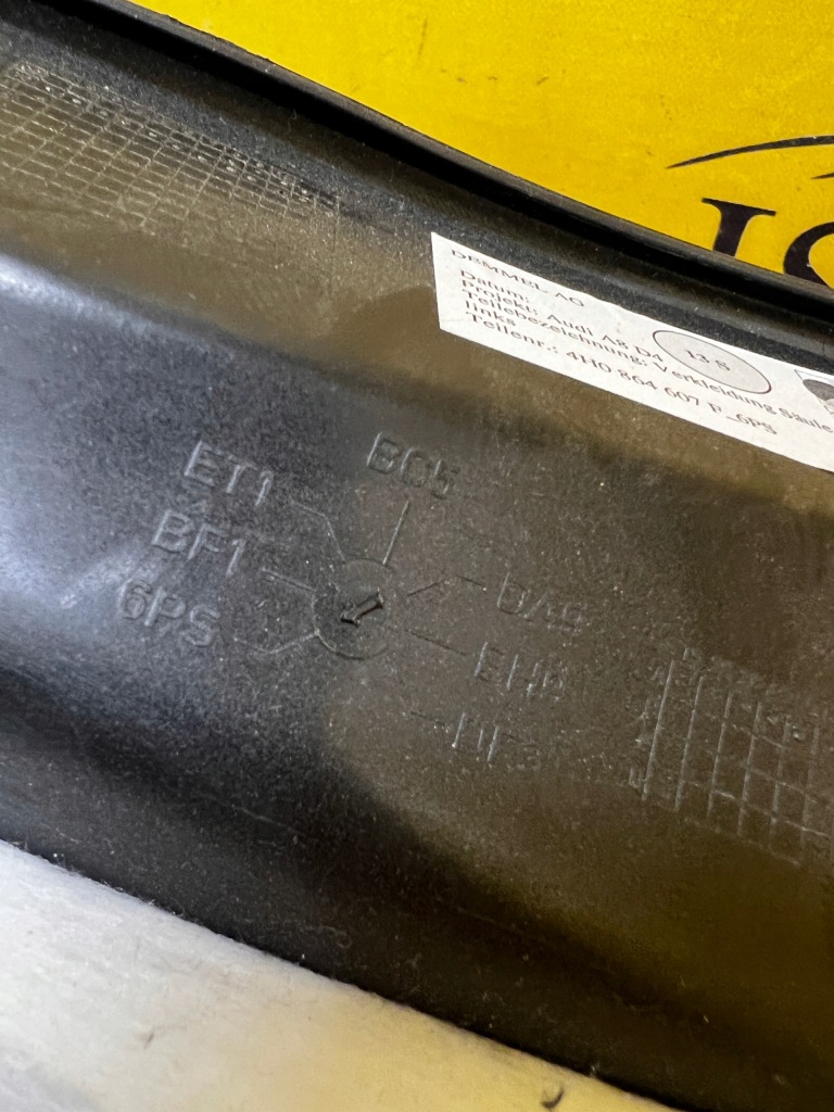 Накладка порог led задняя черная 6ps левая audi a8 d4 long с Разборки