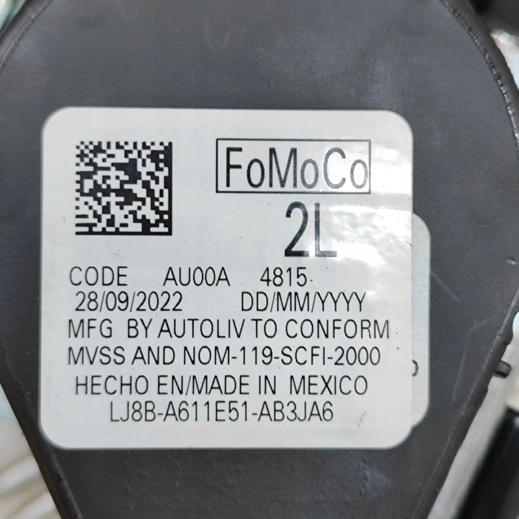 фото №8, Ford mustang mach-e 2023 левая сторона pas безопасности сиденье заднего