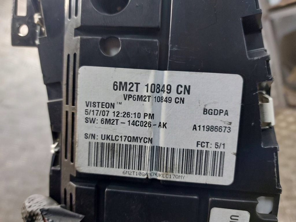 фото №11, Набор стартовый иммобилайзер блок управления ford mondeo mk4 2.0 tdci 7g91-12a650-de