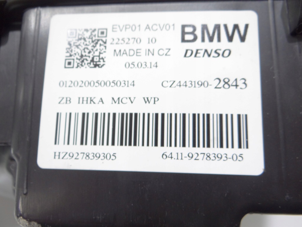 фото №7, Обігрівач повітродувка bmw i3 оригінальний номер 9278393