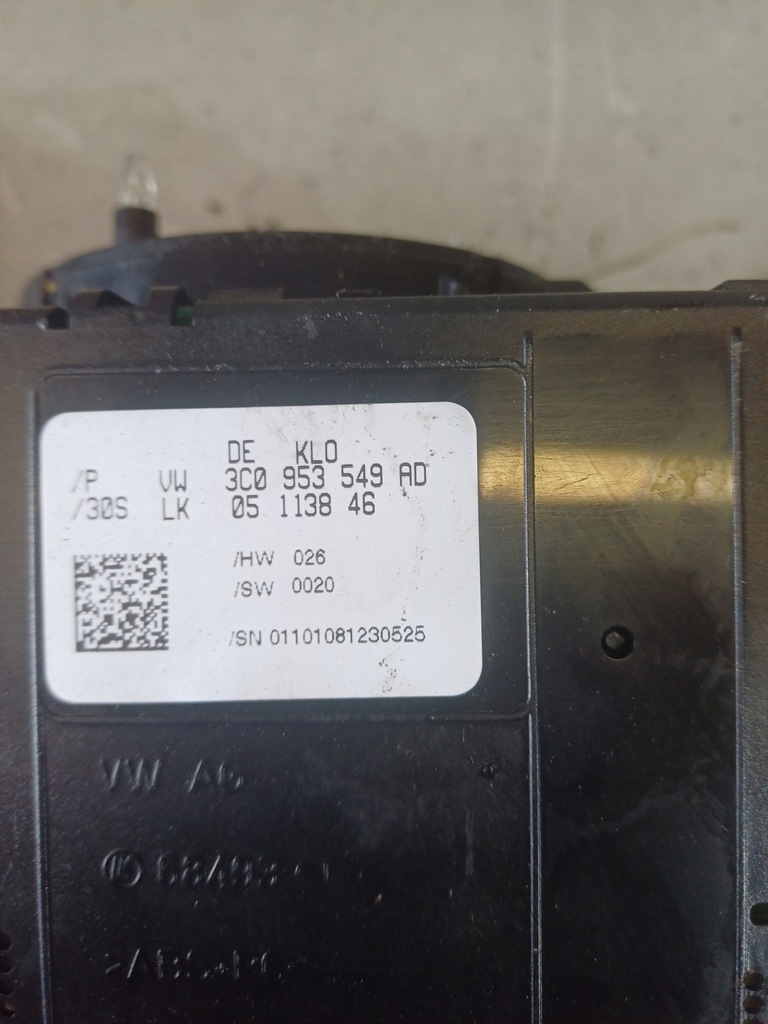 фото №7, Vw passat b6 05- переключатель комбинированный переключатели лента шлейф nr. 3c9953513s