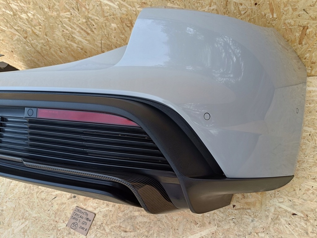 фото №7, Porsche taycan 9j1 камера kpl бампер задняя w цвет m9a kreide 2022r карбон