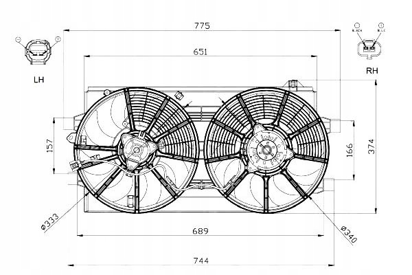фото №1, Nrf вентилятор радиатора nrf, 47570