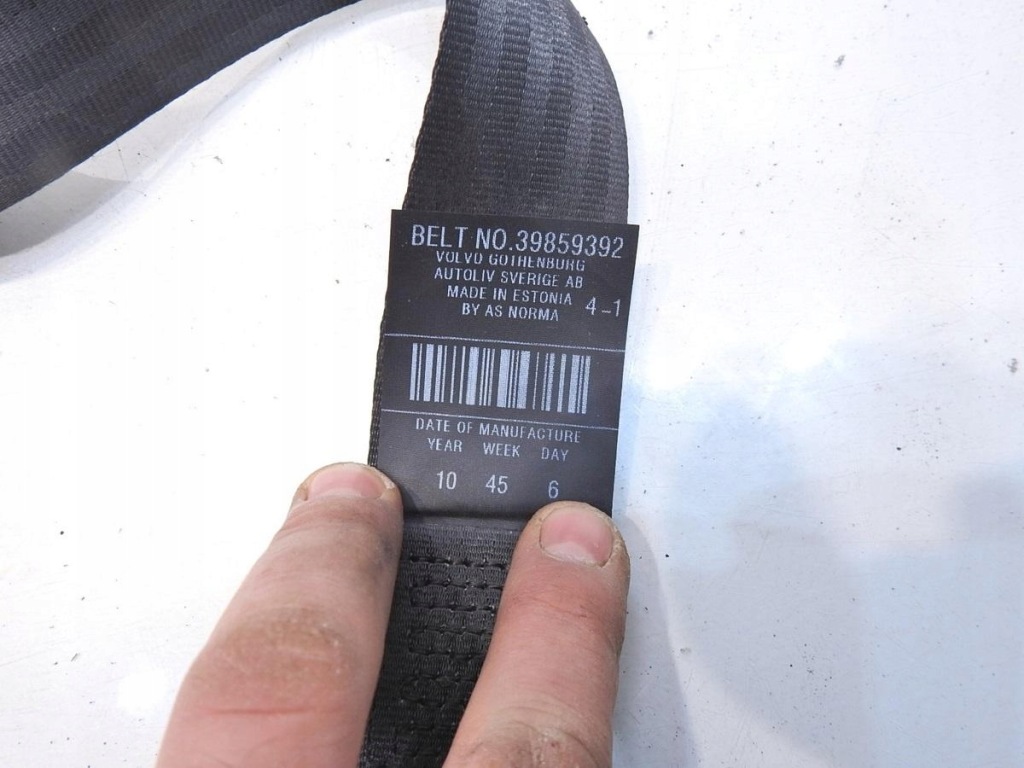 фото №3, Pas безопасности натяжитель правый задняя v70 iii