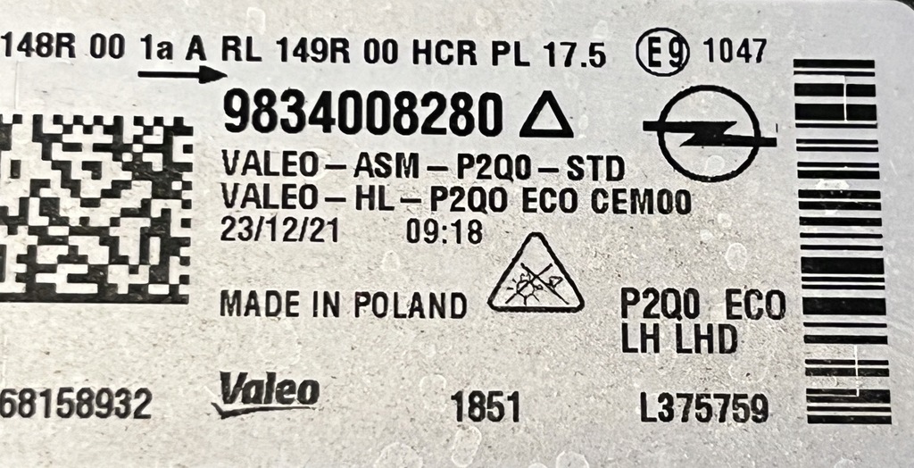 фото №5, Opel mokka b ii led 9834008280