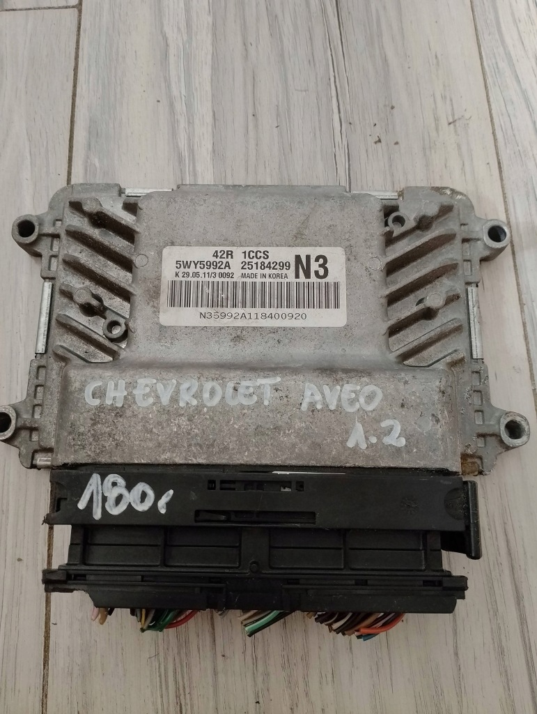 фото №1, Блок управления двигателя chevrolet aveo 1.2 25184299