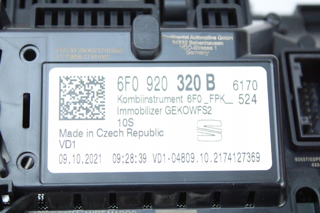 фото №8, Счетчик приборы виртуальный cockpit seat tarraco 1.5 tsi 6f0920320b 19 659 km