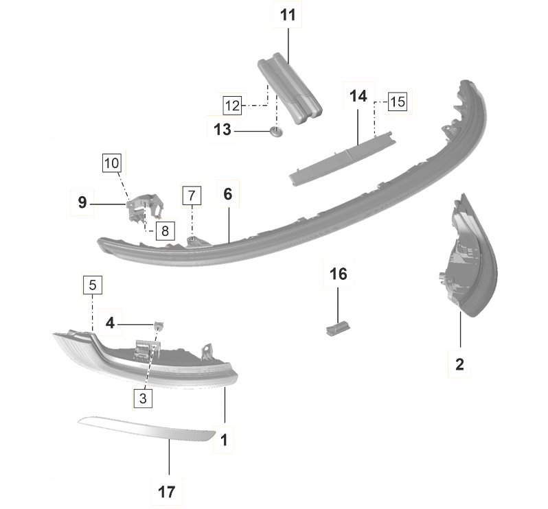 фото №12, Porsche 911 992 задняя лампа задняя накладка 992945081g 992945081h 992945081e