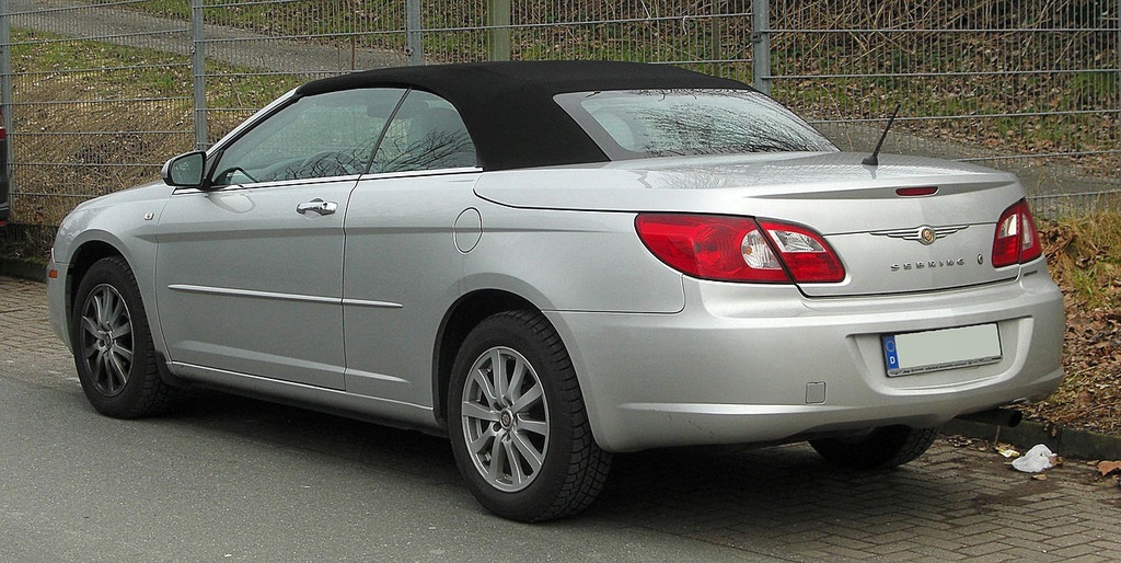 фото №12, Chrysler sebring 3 iii 4d cabrio лампа левая задняя